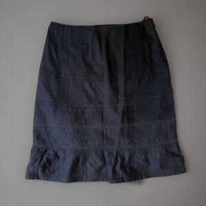 INC International Concepts Embroidered Brown Skirt